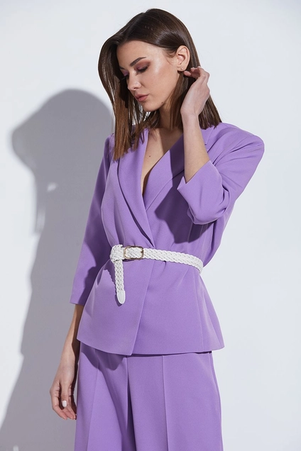 Костюм брючный 2212 сиреневый Andrea Fashion