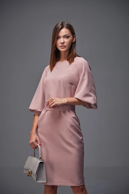 *Платье 166 розовый Andrea Fashion