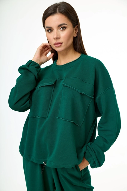 Спортивный костюм 1143 зеленый Anelli