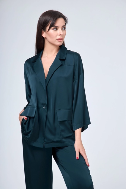 Костюм брючный 1205 изумруд Anelli