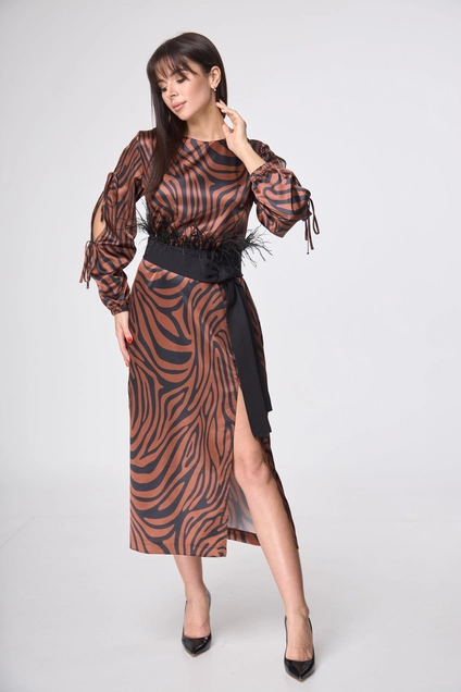 Платье 1212 терракот Anelli