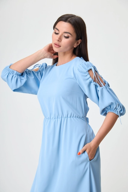 Платье 1264 голубой Anelli