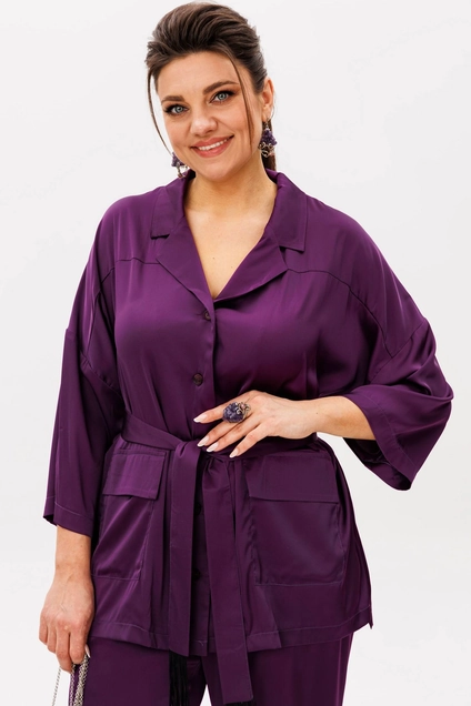 Костюм брючный 1558 пур-пур Anelli