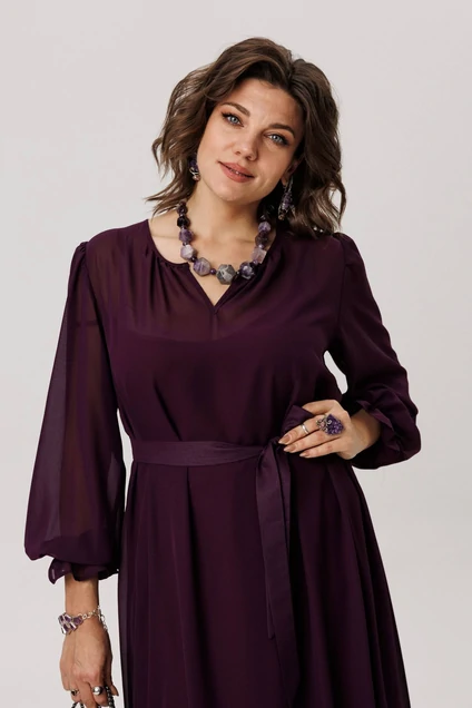 Платье 1635 чернослив Anelli