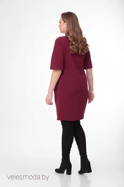 Платье 351 бордовый Anelli