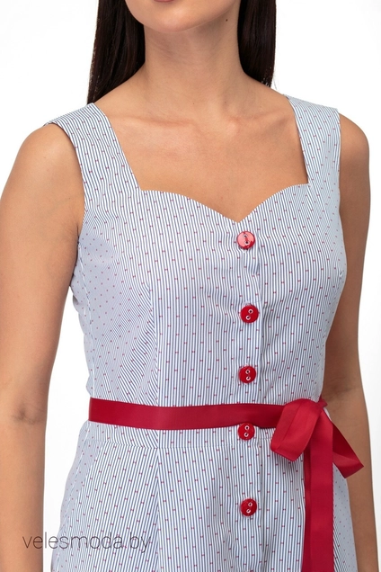 Платье 640 беж+точки Anelli