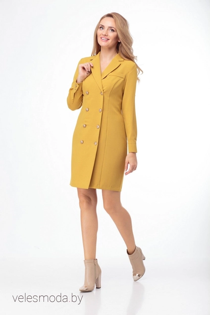 Платье 740 горчица Anelli