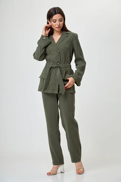 Костюм брючный 873 хаки Anelli