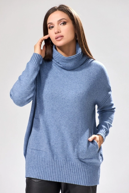 Джемпер 8108 стальной синий BLISS