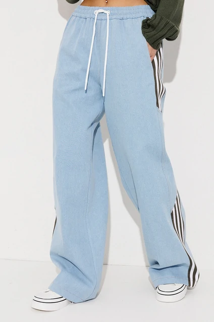Брюки 3250 голубой + хаки BUTER