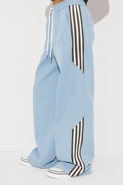 Брюки 3250 голубой + хаки BUTER