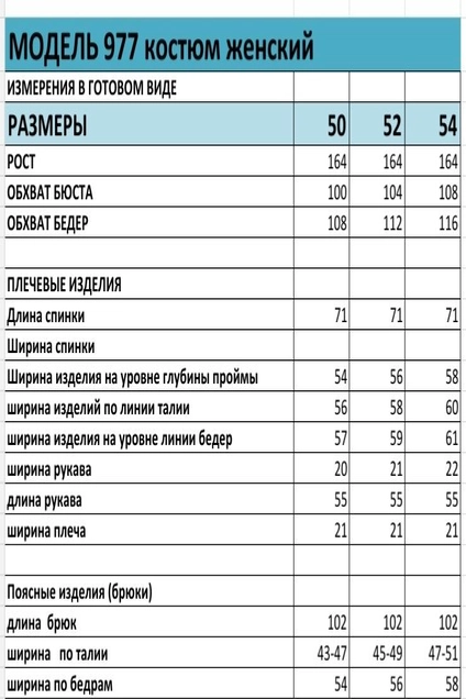 Костюм брючный 977 Багира АнТа