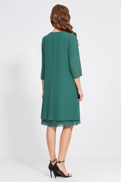 Костюм с платьем 4843 изумруд Bazalini