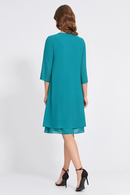 Костюм с платьем 4843 бирюзовый Bazalini