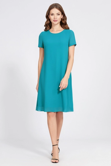 Костюм с платьем 4843 бирюзовый Bazalini