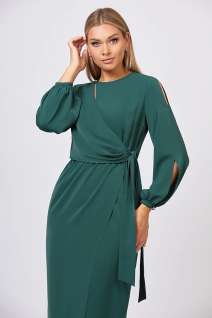 Платье 5095 зеленый Bazalini