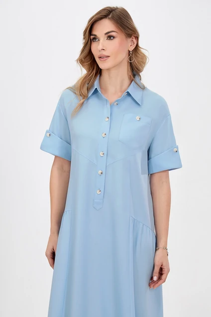 Платье 5030 голубой Bazalini
