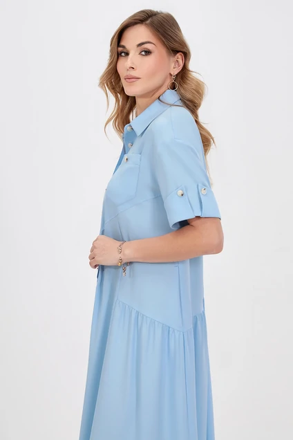 Платье 5030 голубой Bazalini