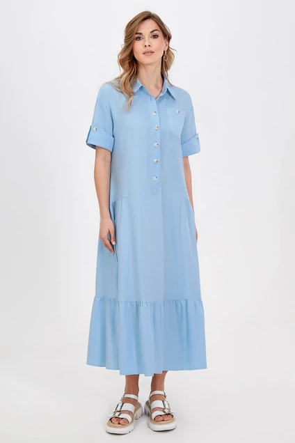 Платье 5030 голубой Bazalini