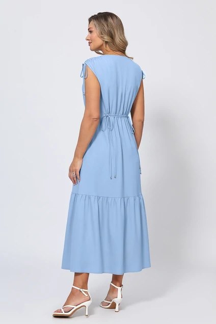 Платье 5056 голубой Bazalini