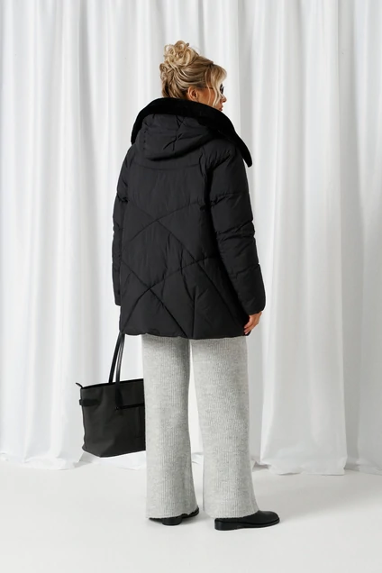 Пальто 1018 черный Beautiful&Free