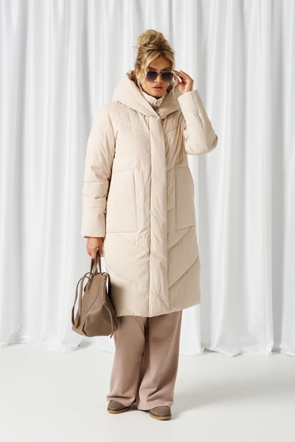 Пальто 1021 молочный Beautiful&Free