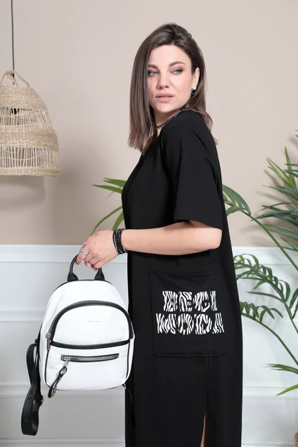 Платье 1014 черный BegiModa