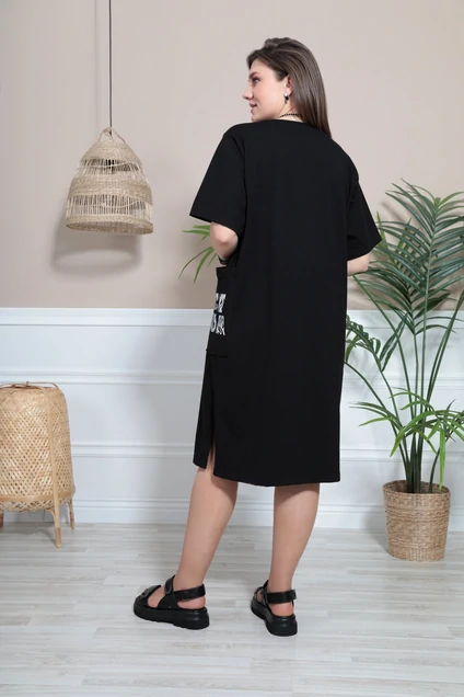 Платье 1014 черный BegiModa