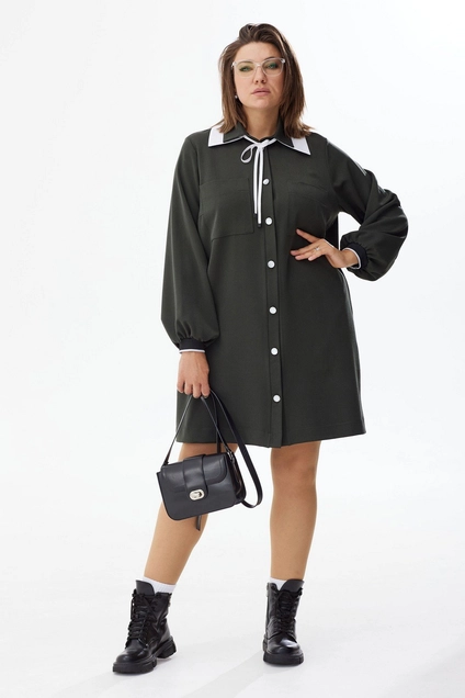 Платье 1026 хаки BegiModa