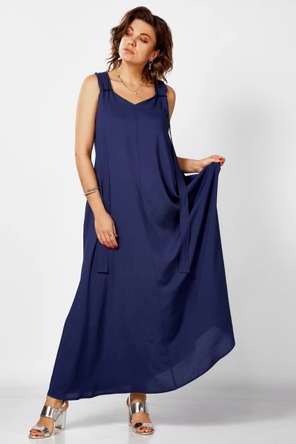 Платье 1053 синий BegiModa