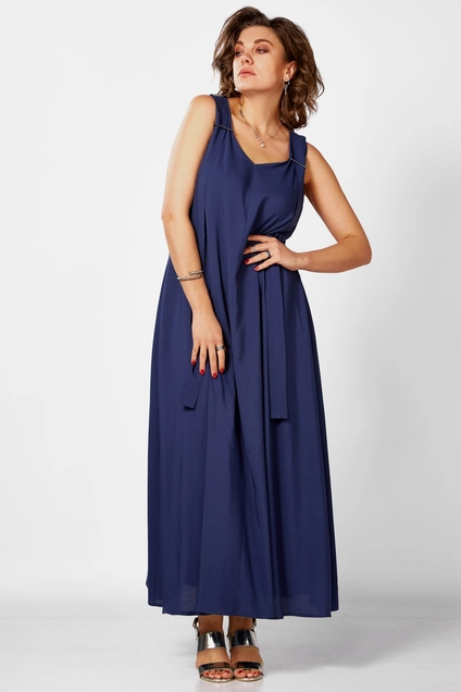 Платье 1053 синий BegiModa