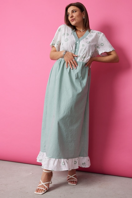 Платье 1055 шалфей BegiModa