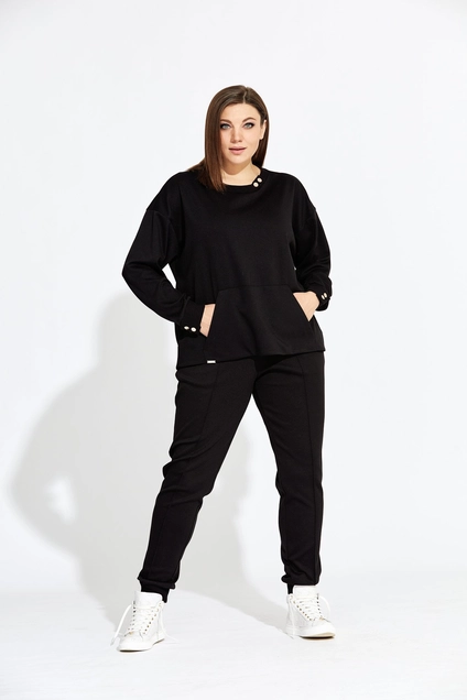 Спортивный костюм 3001 черный BegiModa