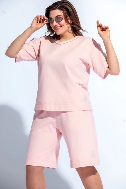 Костюм с шортами 3010 розовый BegiModa