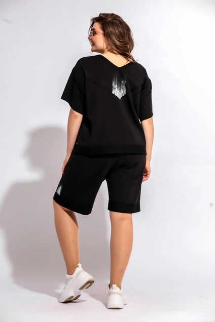 Костюм с шортами 3010 чёрный BegiModa