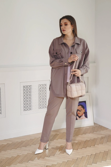 Рубашка 4006 коричневый BegiModa