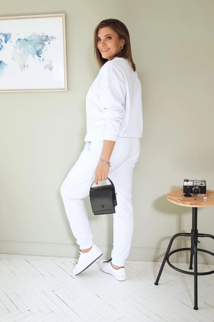 Спортивный костюм 3015 белый BegiModa