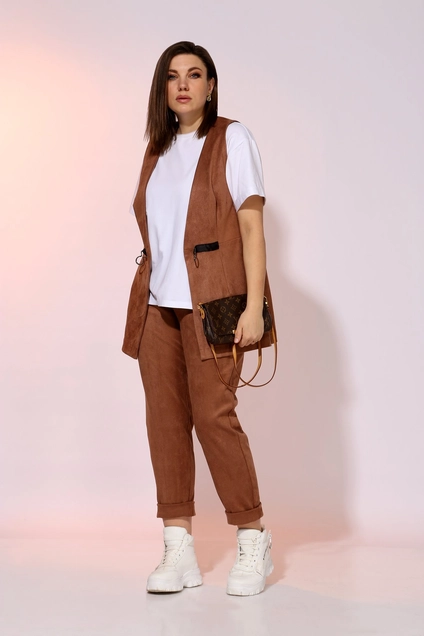 Жилет 7002 терракот BegiModa