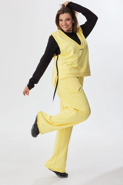 Костюм брючный 3040 лимон BegiModa