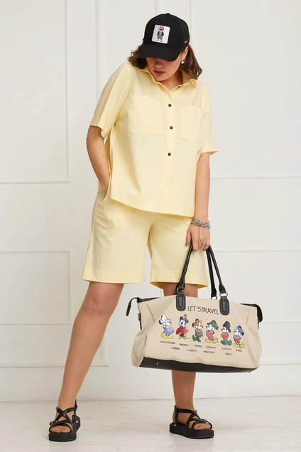 Костюм с шортами 3056 лимон BegiModa