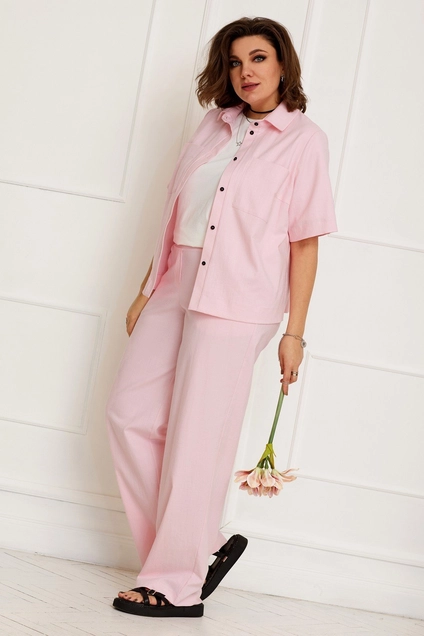 Костюм брючный 3060 розовый BegiModa