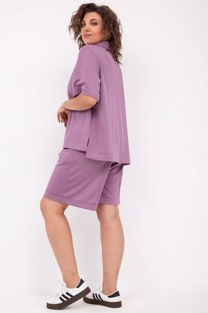 Костюм с шортами 3092 виноградный BegiModa
