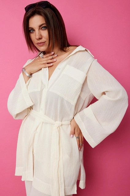 Костюм брючный 3095 пломбир BegiModa