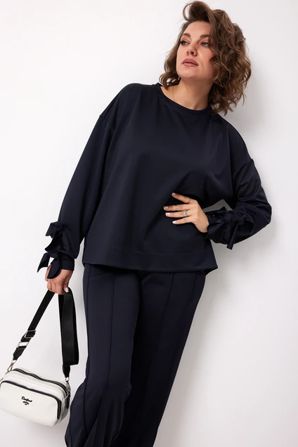 Костюм брючный 3098 индиго BegiModa фото 3