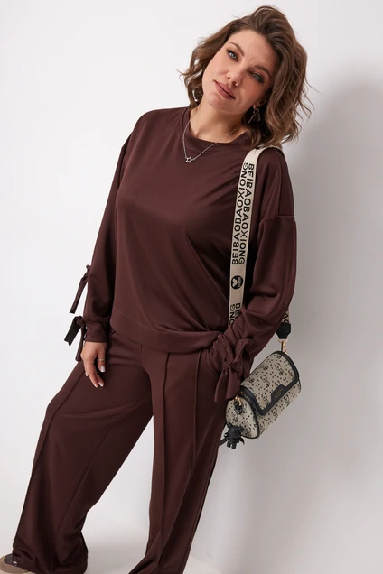 Костюм брючный 3098 мокко BegiModa фото 4