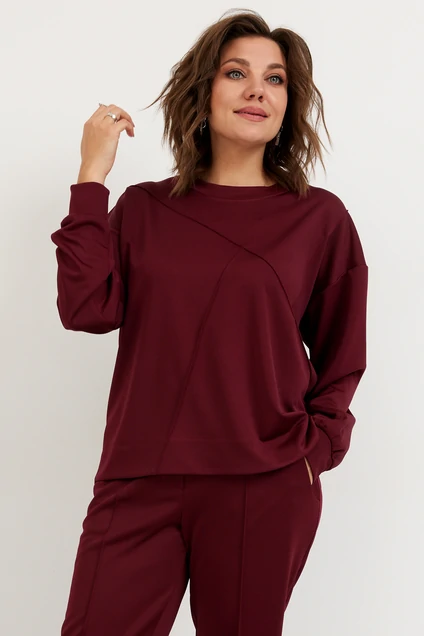 Костюм брючный 3100 вишня BegiModa фото 3
