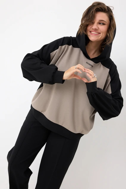 Костюм брючный 3103 черный кварц BegiModa