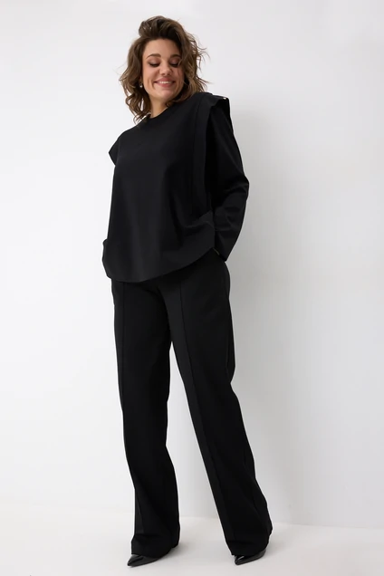 Костюм брючный 3104 черный BegiModa