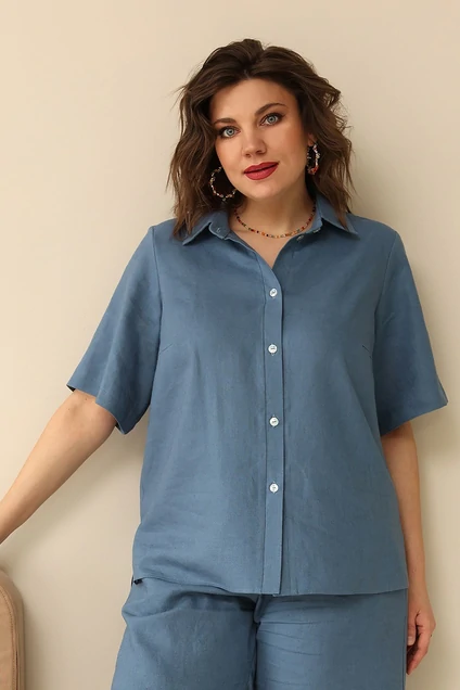 Блузка 4034 джинс BegiModa