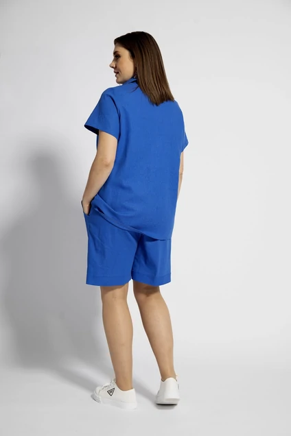 Блузка 4034 синий BegiModa